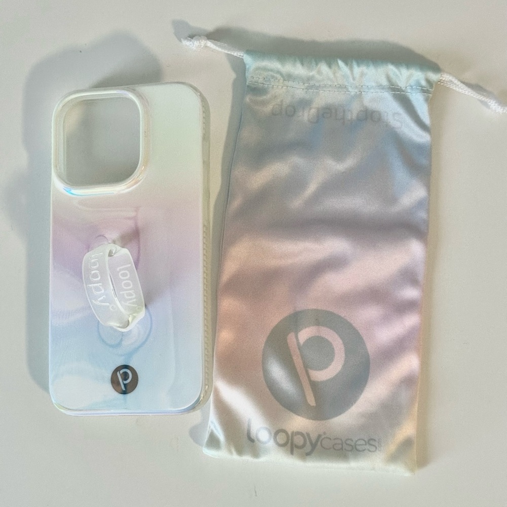 Loopy Case for iPhone 14 Pro - Pearl Iridescent / Righty